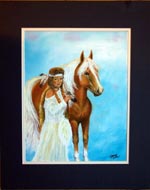 Indian Girl & Pony 